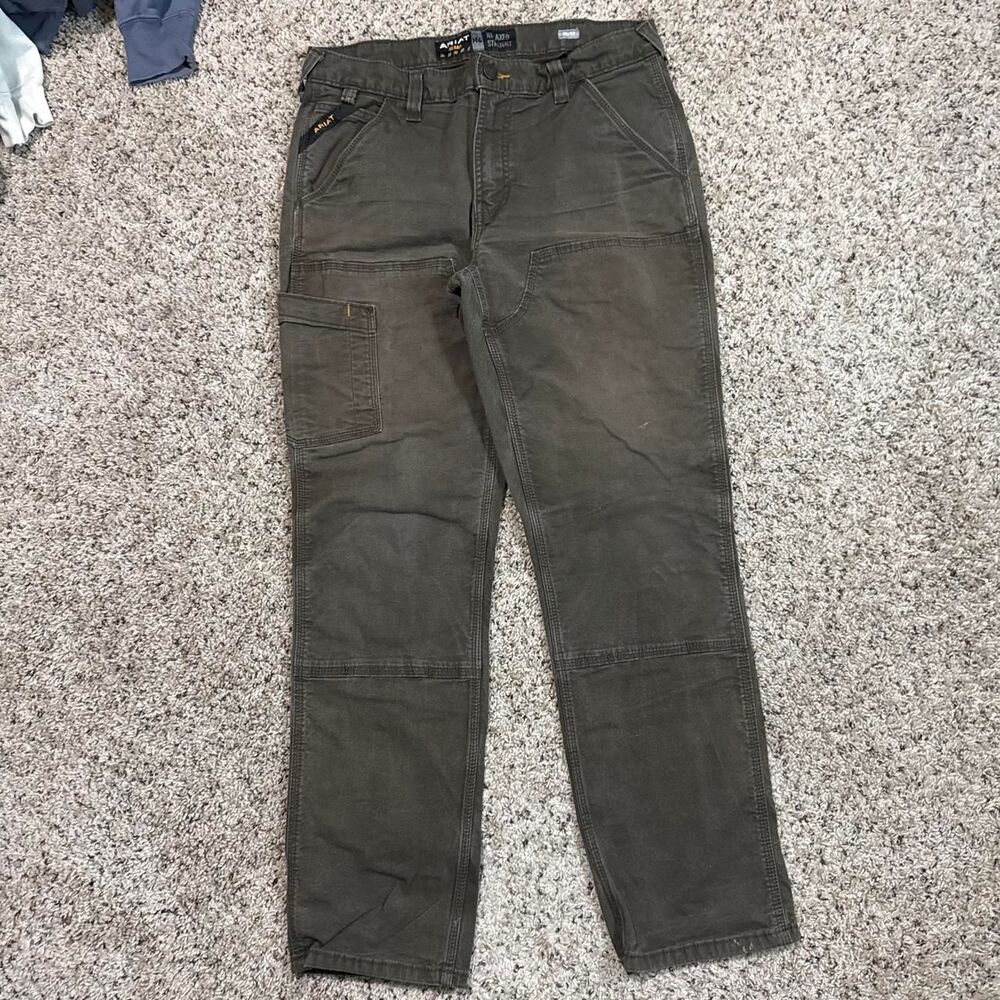 Ariat Men's Khaki and Green Trousers